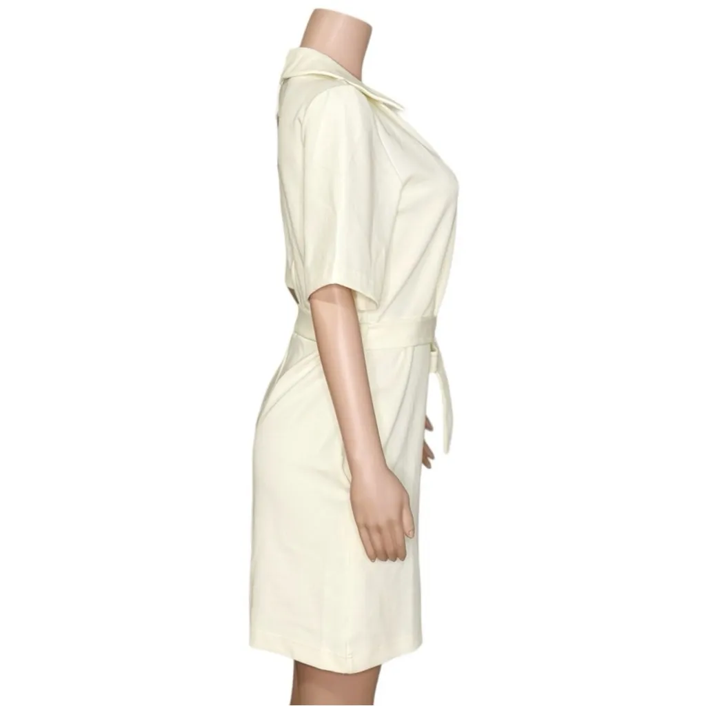 COS Wrap Effect Playsuit, Cream, Small - Image 12