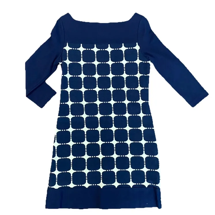 Elizabeth McKay Italian Ponte Geometric Mini Dress 4 - Image 2