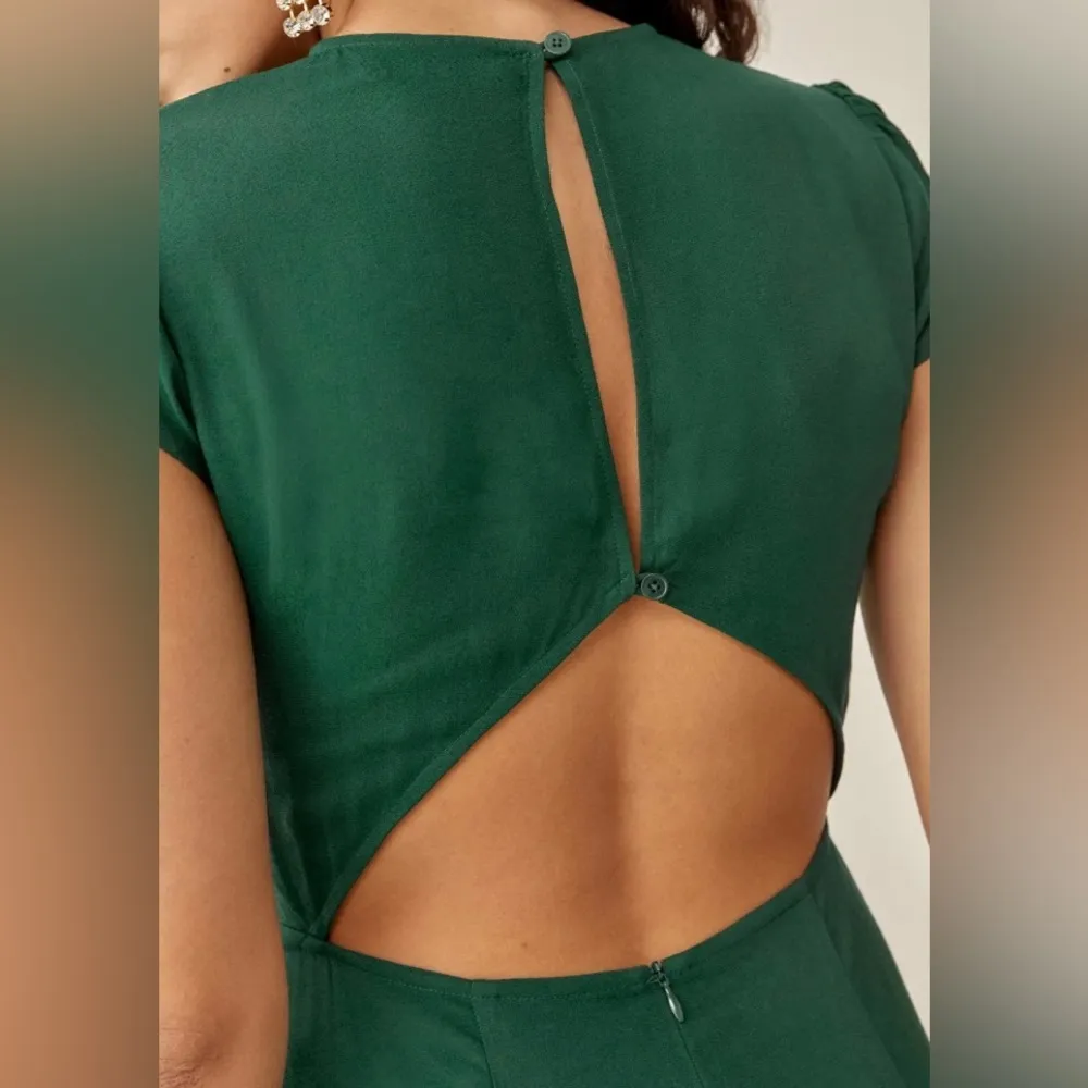 Reformation  the Gavin dress in emerald size 4 - Image 8