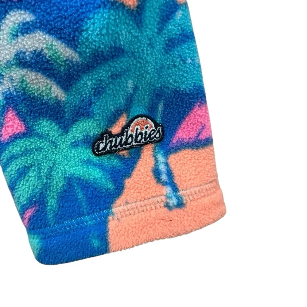 Chubbies Palmtastic Size Small Fleece Pullover Small Multicolored Geometric - Image 5
