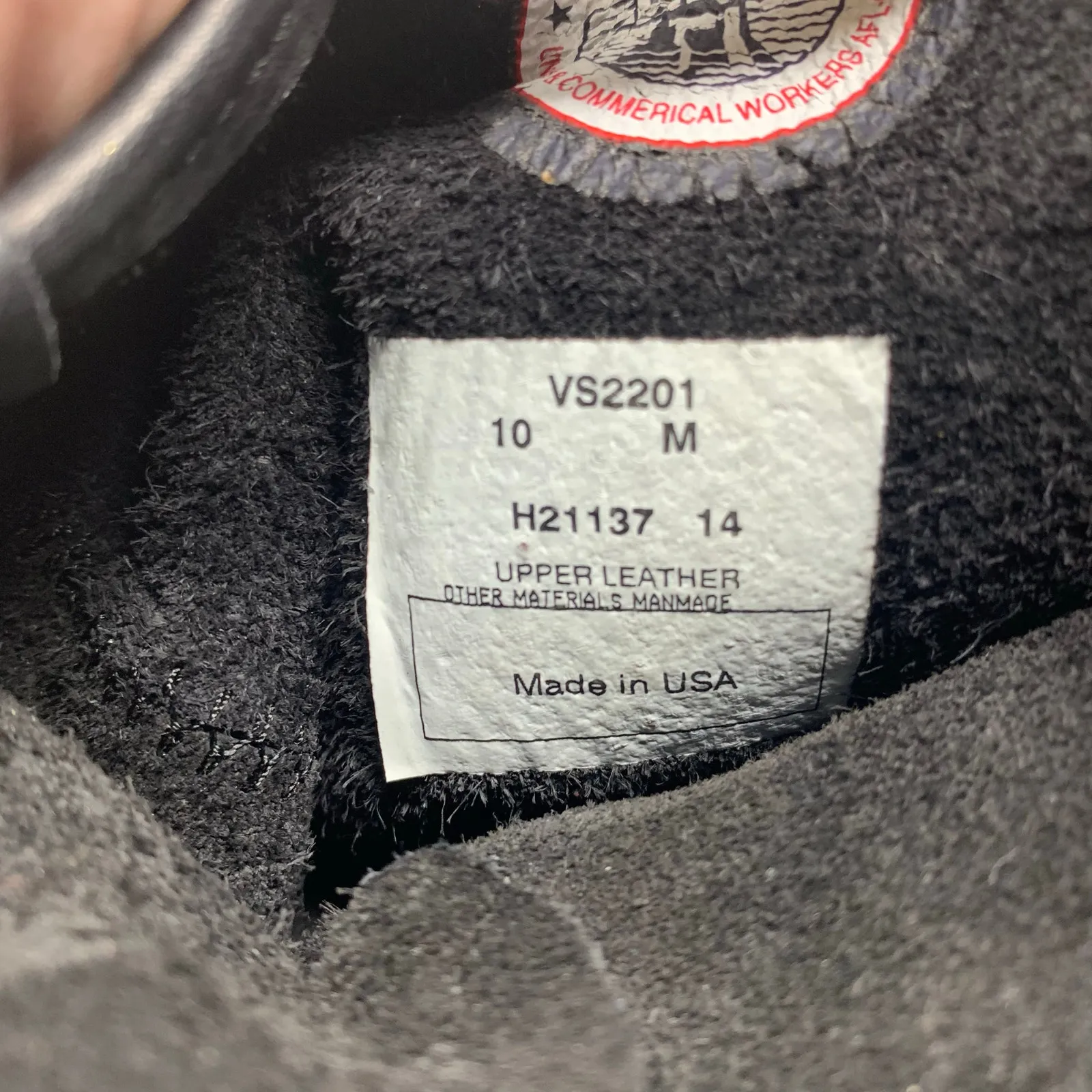 Walk Overs Vintage Union Made USA Women 10 Moto Biker Boots Slouch Black Leather - Image 3