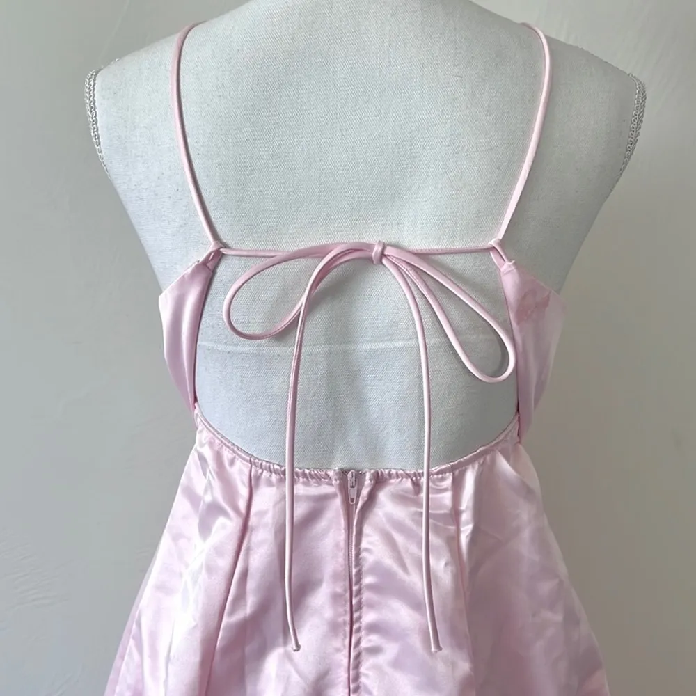 Vintage Princess Prom Dress Pink Size M - Image 8