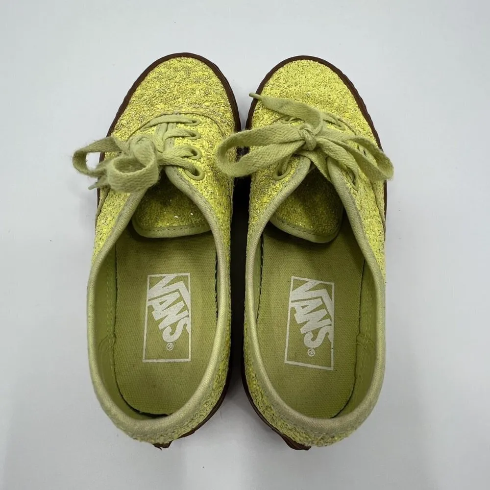 Vans Yellow Ice Cream Glitter Sneakers - Image 2