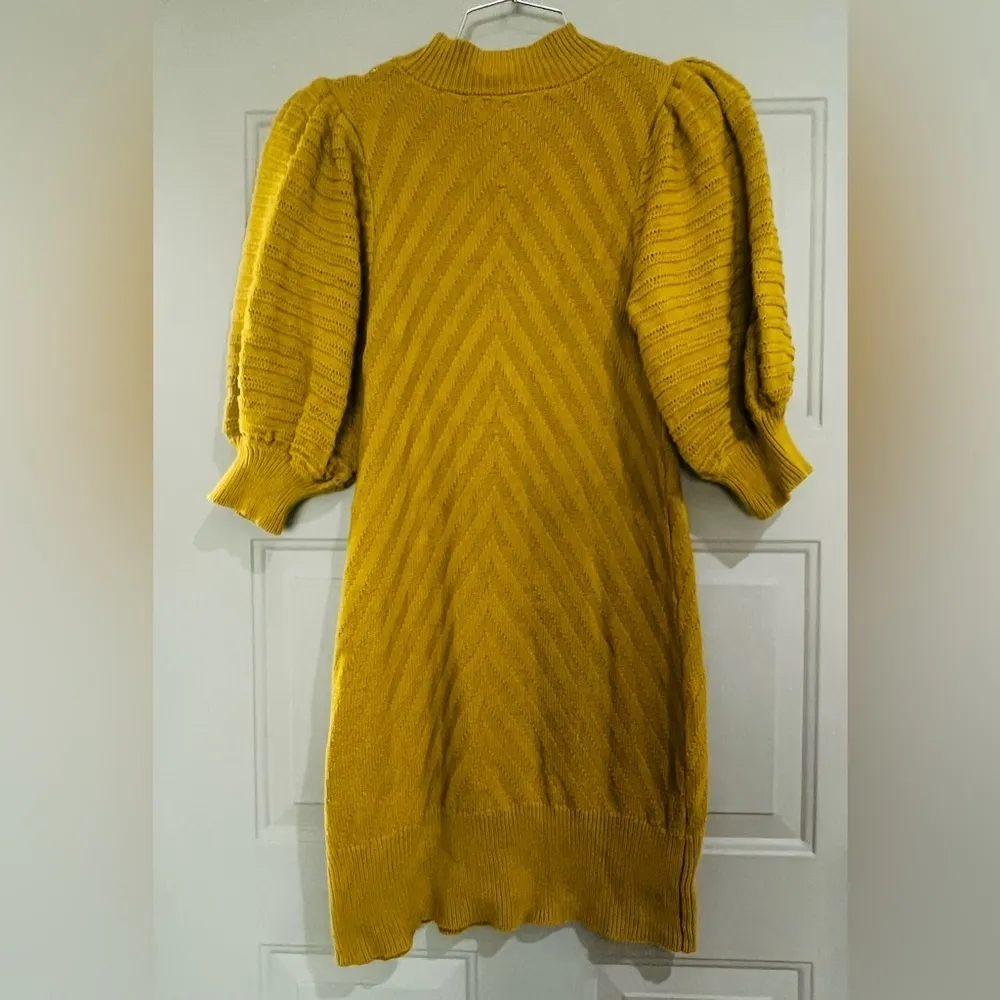 yellow long sleeve sweater dress Wtxue Long Sleeve Dress, Women Winter Sweater Knit Turtleneck Warm Long Sleeve Pocket Sweater Dress, Yellow Dress Women, Yellow 2XL