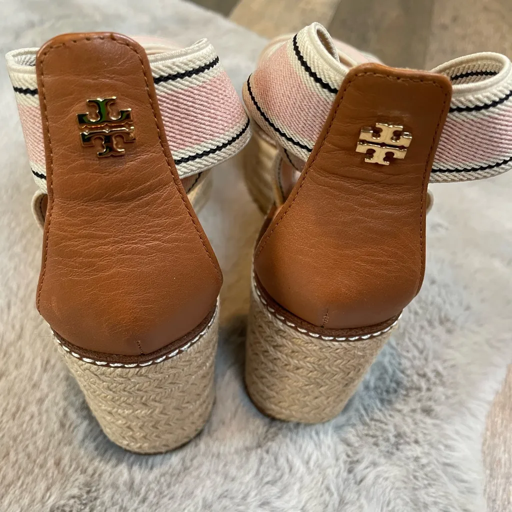 Tory Burch Pink Espadrille Sandals - Image 2