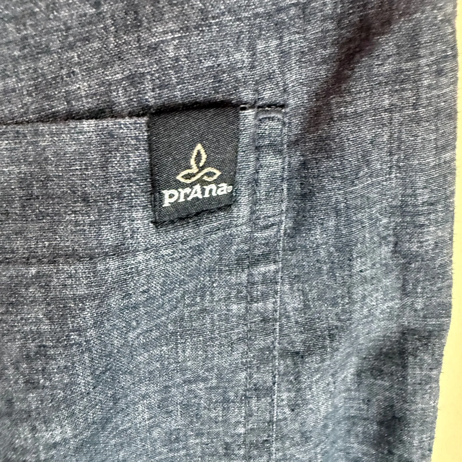 Prana Women's Grey Linen Hemp Blend Drawstring Waist Wide Leg Pants Size Large - Image 4