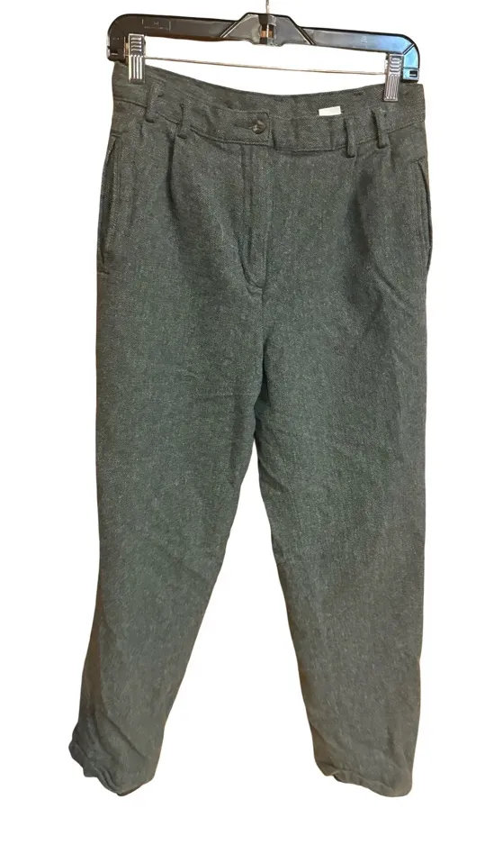 Vintage Woolrich Women’s Pants | 10 | Green/Gray | 70% Wool | Runs Small - Image 1
