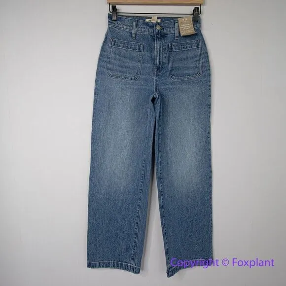 New! Madewell Emmett Wide-Leg Full Length Jean lakecourt, size 29‎ fits like 26 - Image 4
