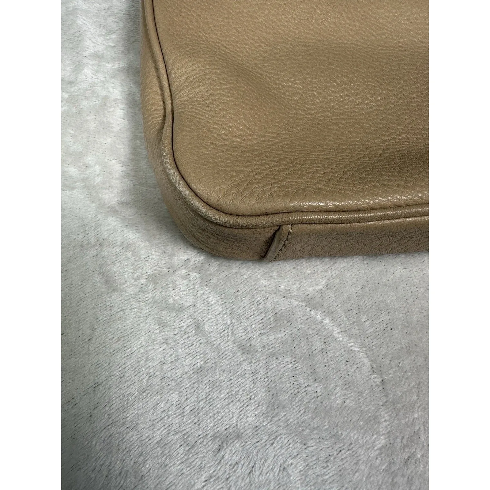 Kate Spade Cobble Hill Marsala Bag Leather Tan Taupe Flap Over Crossbody - Image 13