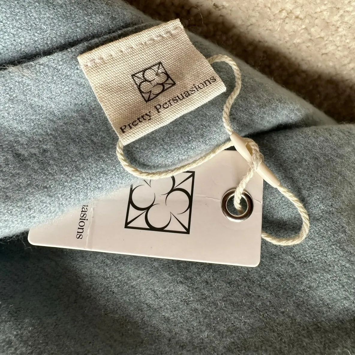 Pretty Persuasions: Light Blue Fleecy Scarf - Image 2