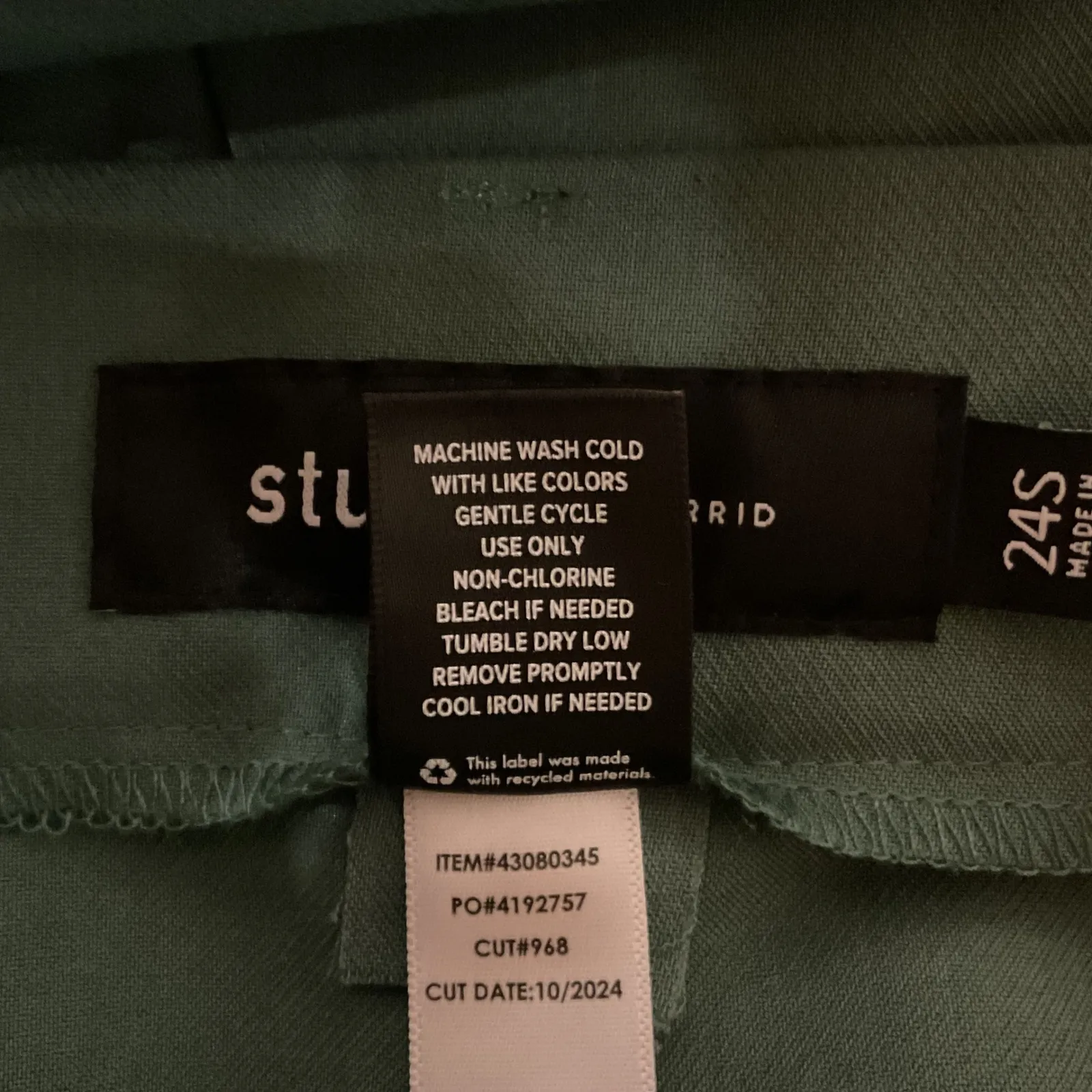 Torrid‎ Tailored Twill Wide Leg High Rise Relaxed Fit Pants Dark Forest Size 24P - Image 9