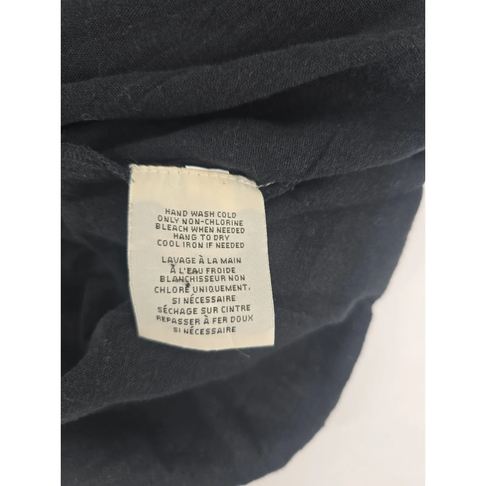 DENIM & SUPPLY Ralph Lauren Black Embroidered Tassel Boho Peasant Blouse Top XL - Image 4