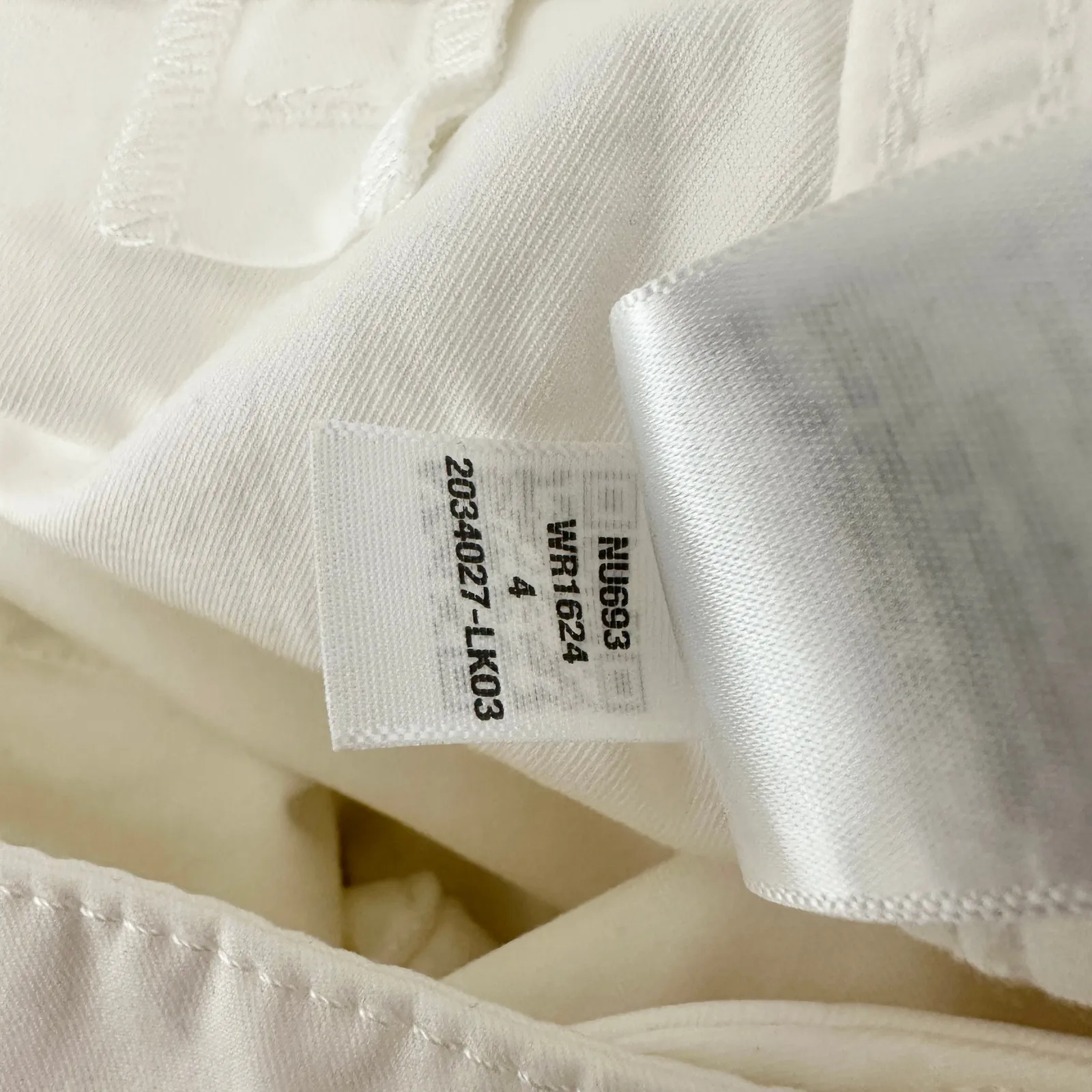 Madewell The Barrel Leg Utility Pant Garment Dyed Twill White Cargo US 4 NWT - Image 13