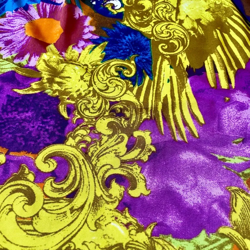 Women’s Just Love Purple and Gold Flowy Dress Size M - Image 3