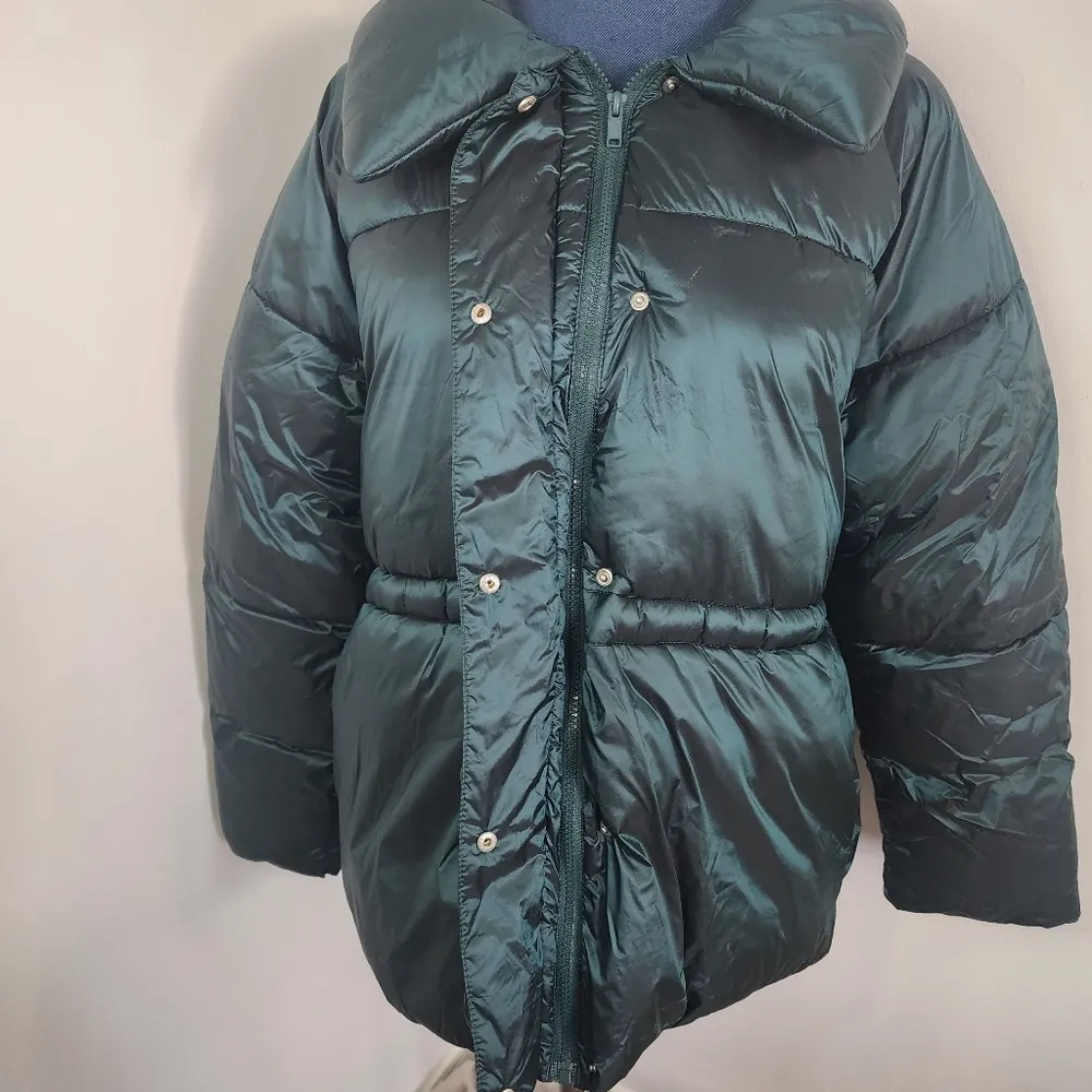 A New Day Dark Green Puffer Jacket - Image 6