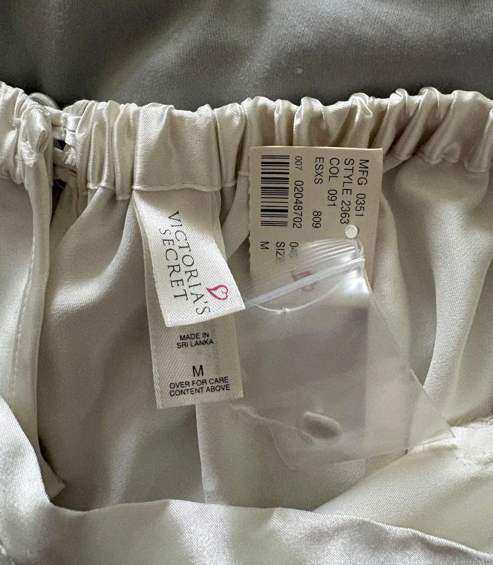 Ivory Satin & Lace Short NWT - Image 3