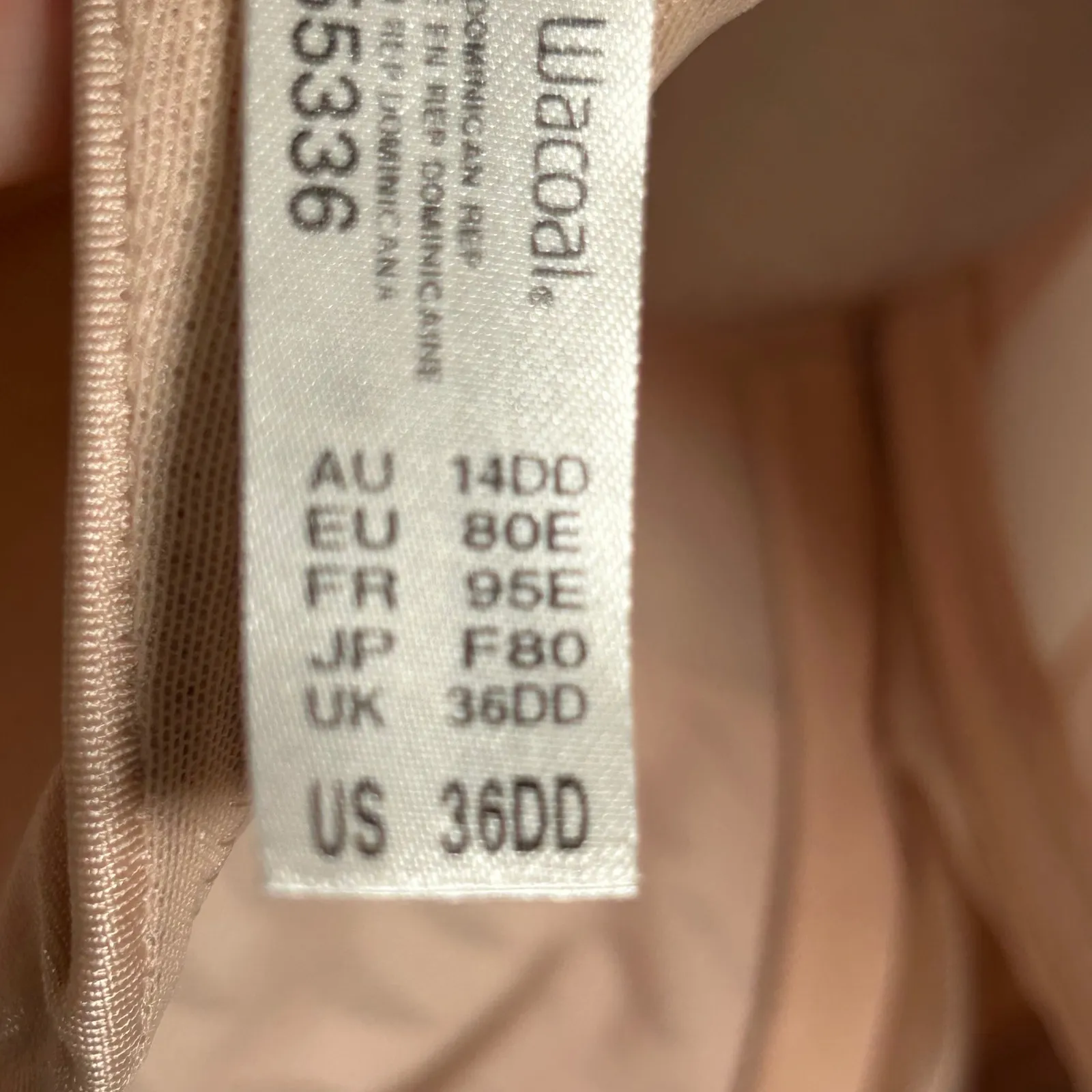 Wacoal Ultimate Lift Full Figure Bra 36DD Nude Underwire Adjustable Straps - Image 6