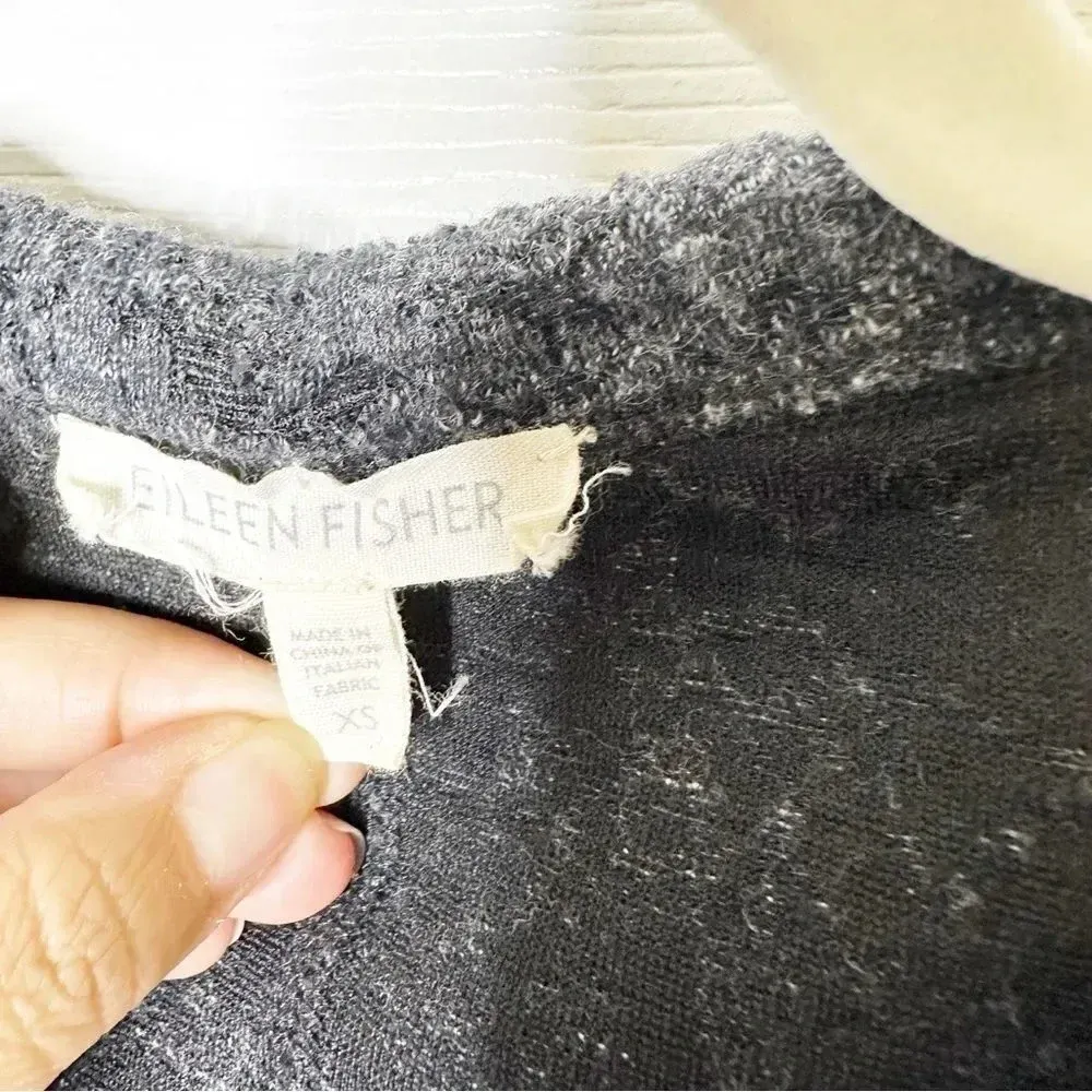 EILEEN FISHER Terrazzo Stretch Ripple Tunic Length Full Zip Jacket Size‎ XS - Image 4