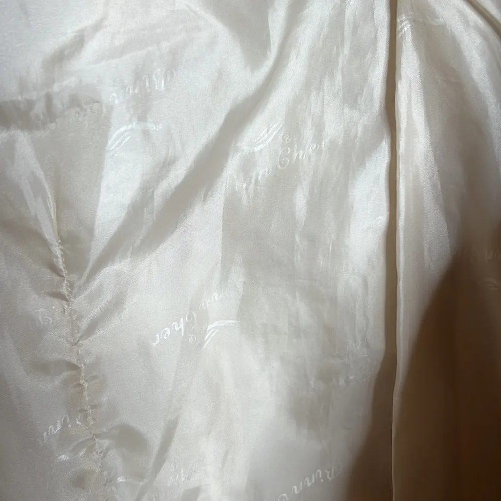 Vintage Binn Cher Cream Motorcycle Jacket Size Small - Image 8