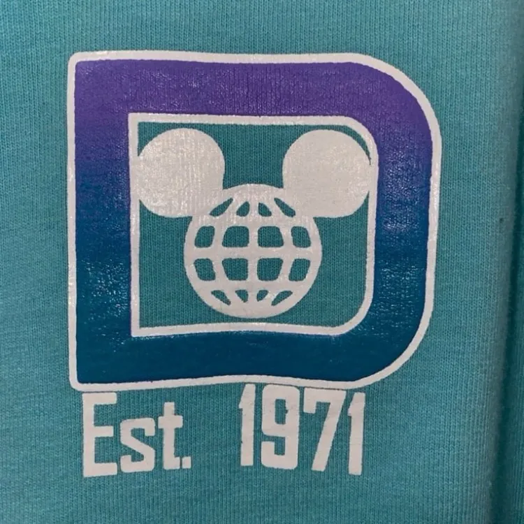 Disney parks blue and purple iridescent spirit jersey S - Image 5