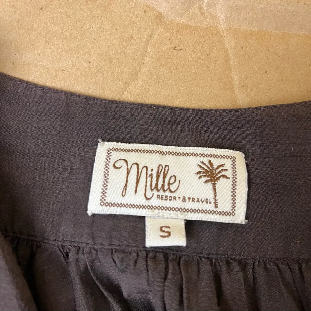 Mille Brown Balloon Sleeve Button Down Shirt - Image 6