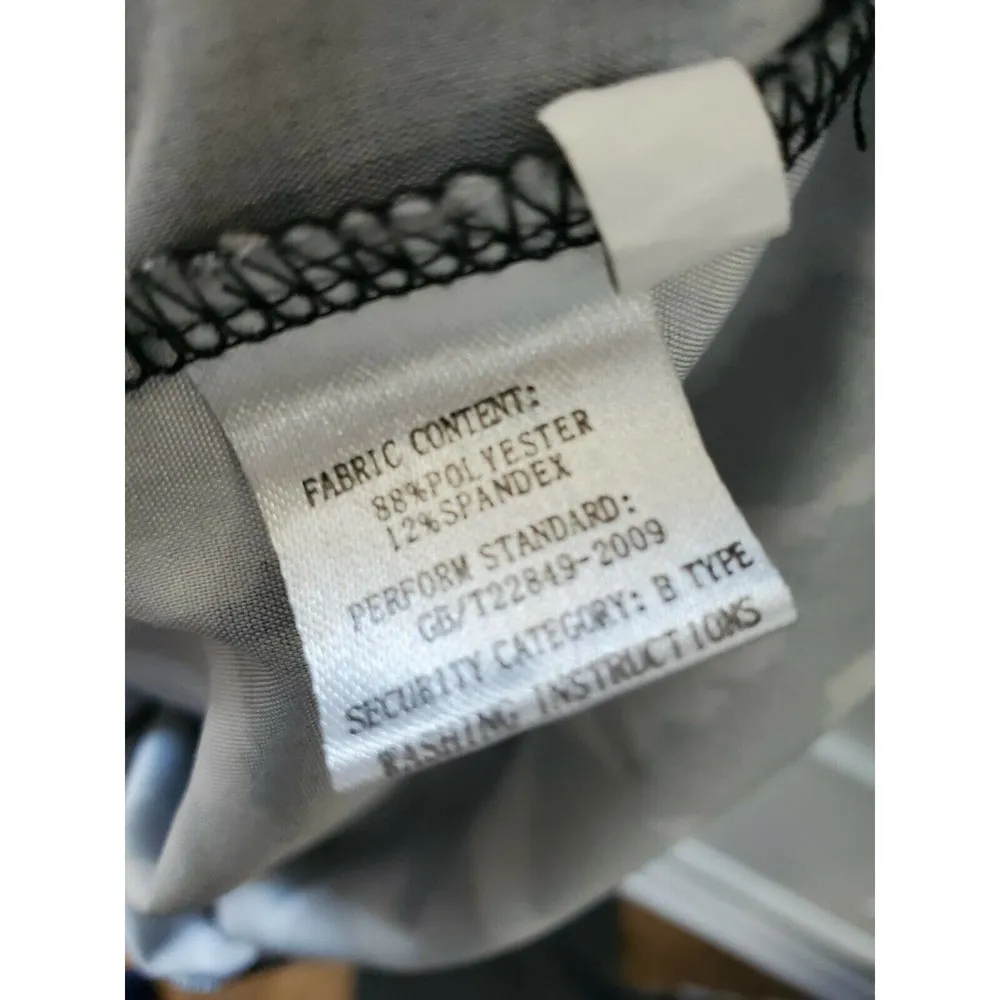 Black & White Women's Polyester Short Sleeve Collared Buttons Casual Jumpsuits M Size M - Image 9