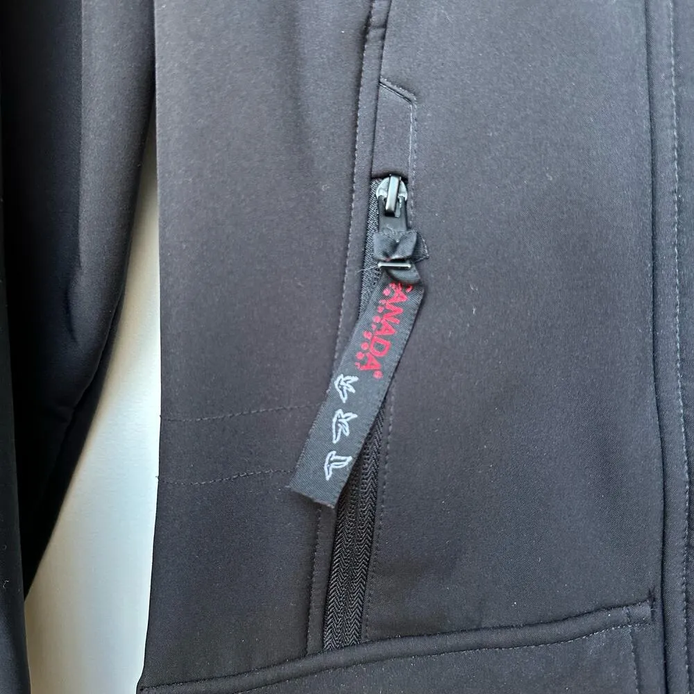 Canada Weathergear Black Patch Softshell Jacket Medium - Image 6