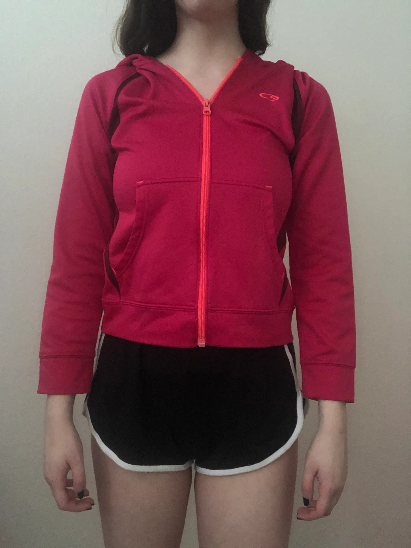 Hot Pink Zip Up Jacket - Image 2