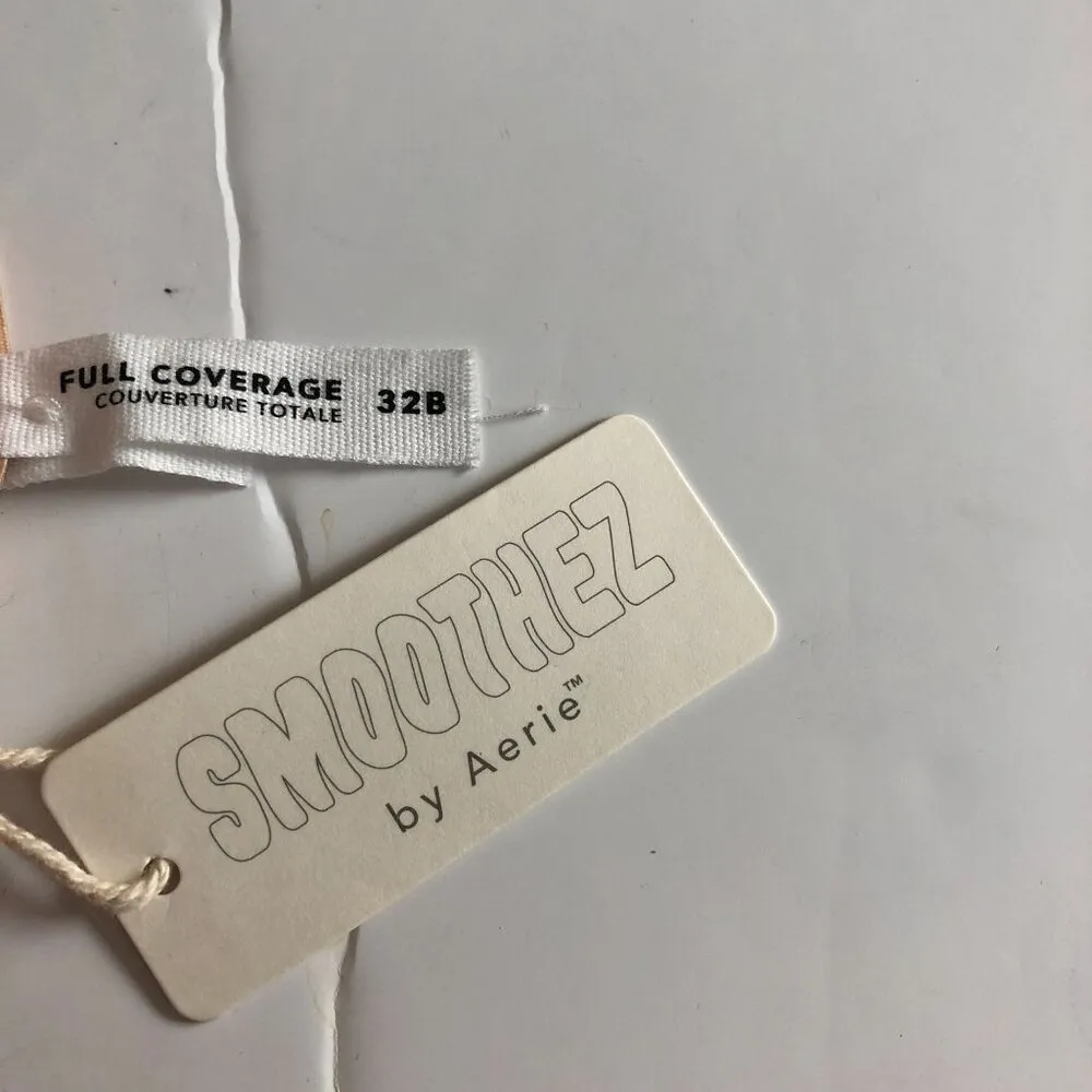 Aerie Smoothez by  Bra Beige Full Coverage Unlined Underwire 32B - Image 3