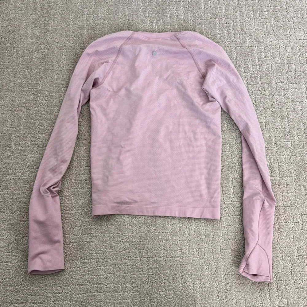 Lululemon swiftly Tech 2.0 LS shirt race length MEADOWSWEET PINK long sleeve - Image 5