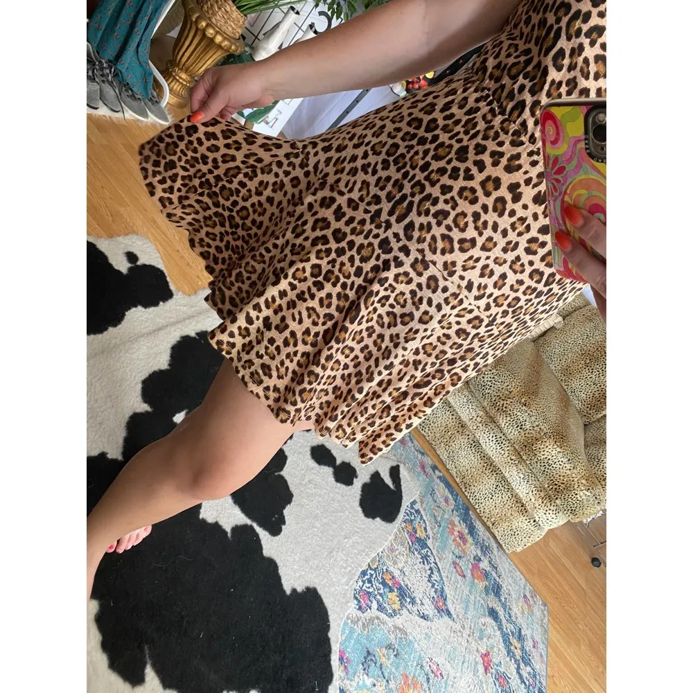 Rebecca Taylor Cheetah Print Mini Dress Brown Small - Image 94