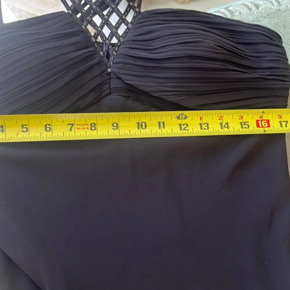 Vintage Y2K Womens Dress Whimsigoth Fairy 90s Fairy Vamp Goth black Maxi medium - Image 5