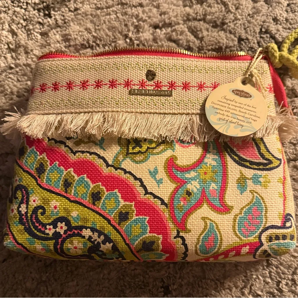 Spartina 449  Salt Meadow Boho Wristlet NWT - Image 6