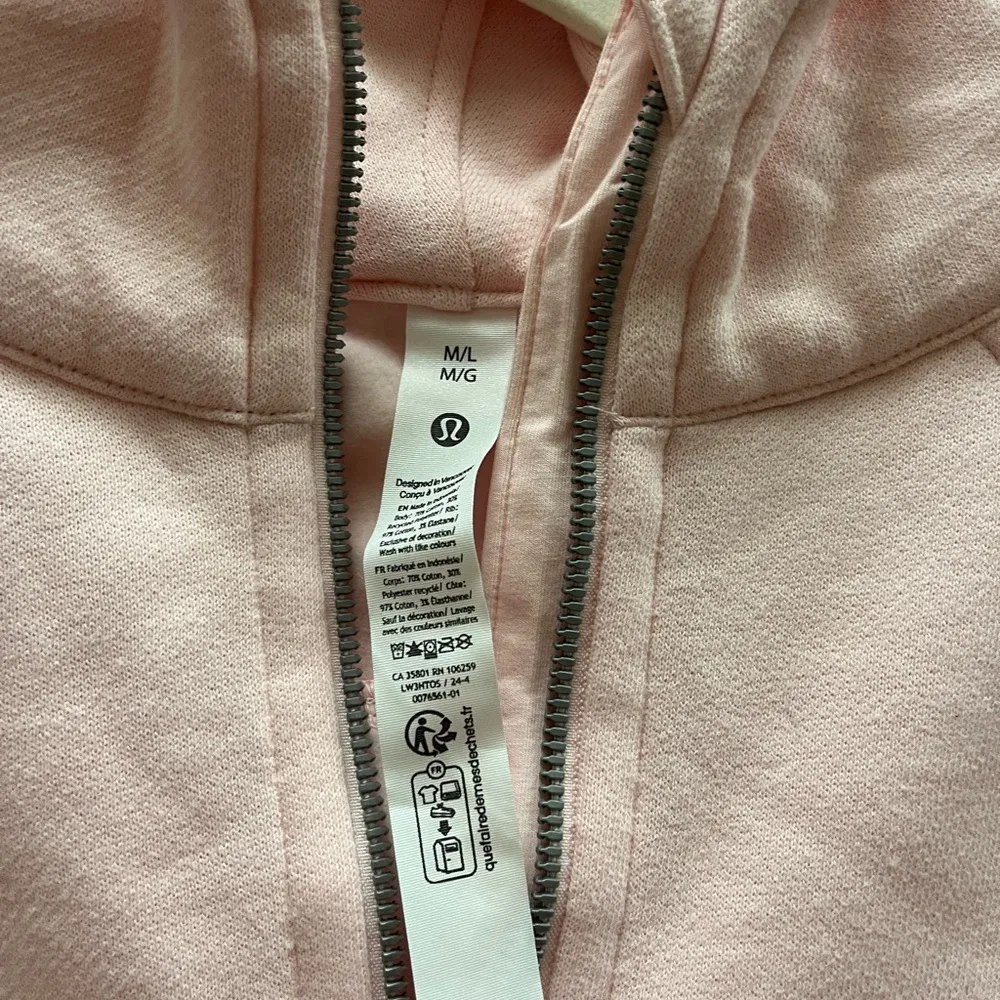 lululemon athletica Strawberry Milkshake Scuba Oversized Half-Zip Hoodie -M/L - Image 6