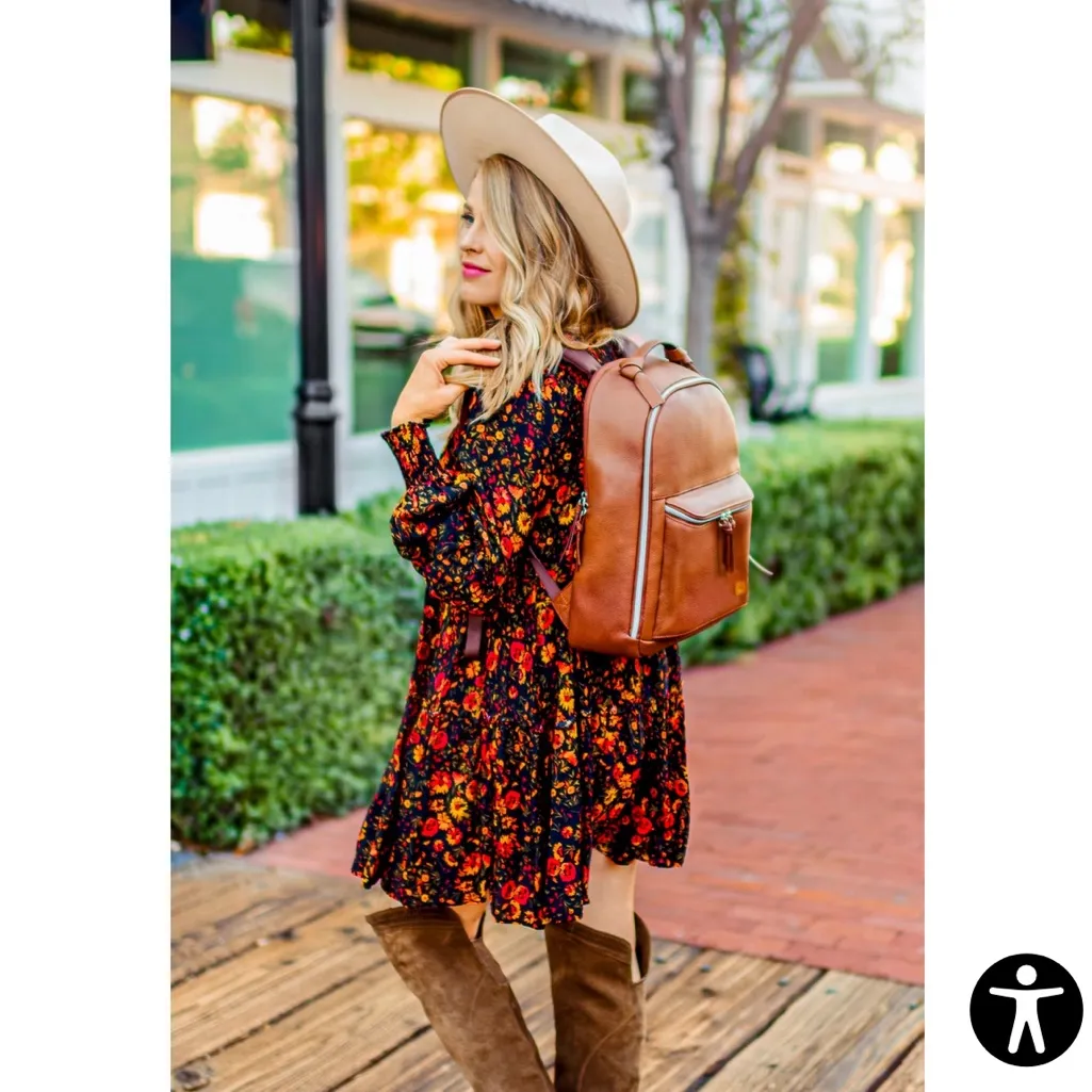 Samsonite Women’s Everyday Leather Backpack Brown - Image 12