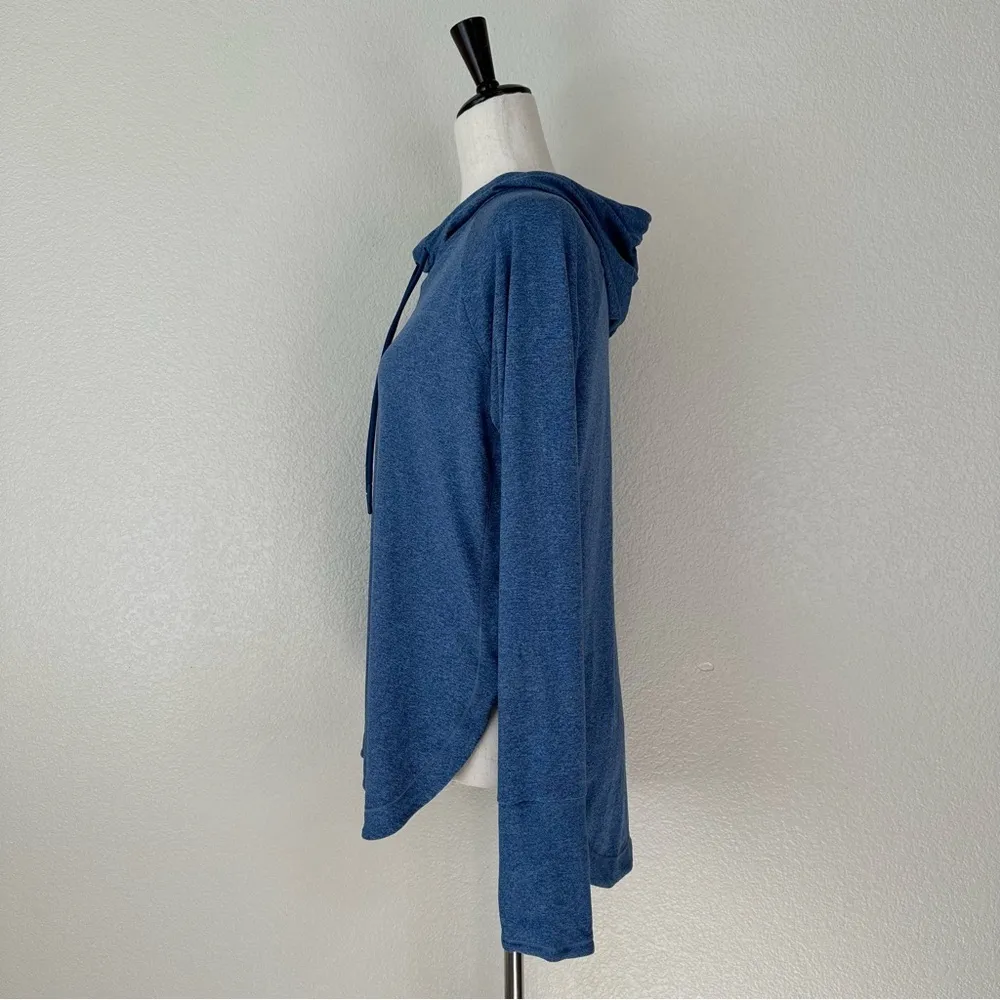 Athleta Uptempo Blue Pullover Hoodie Women's Sweatshirt, Sz Small - Image 7