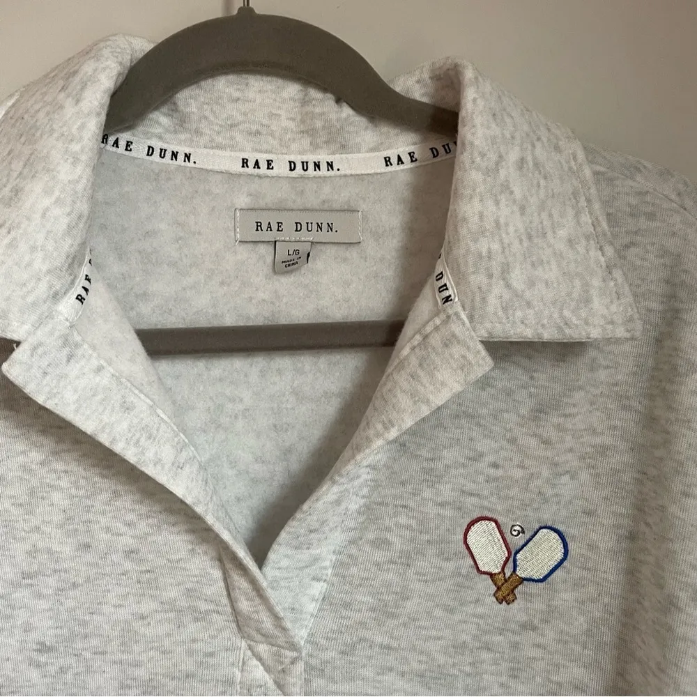 Rae Dunn  Gray Pullover Pickleball Sweatshirt - Image 2