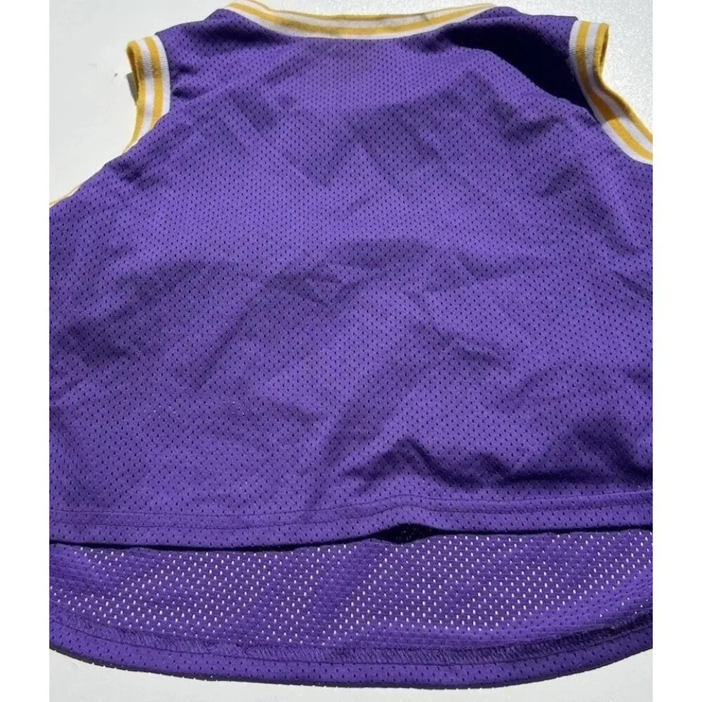 NBA Los Angeles Lakers Jersey Shoulders Cropped Womens T - Image 12
