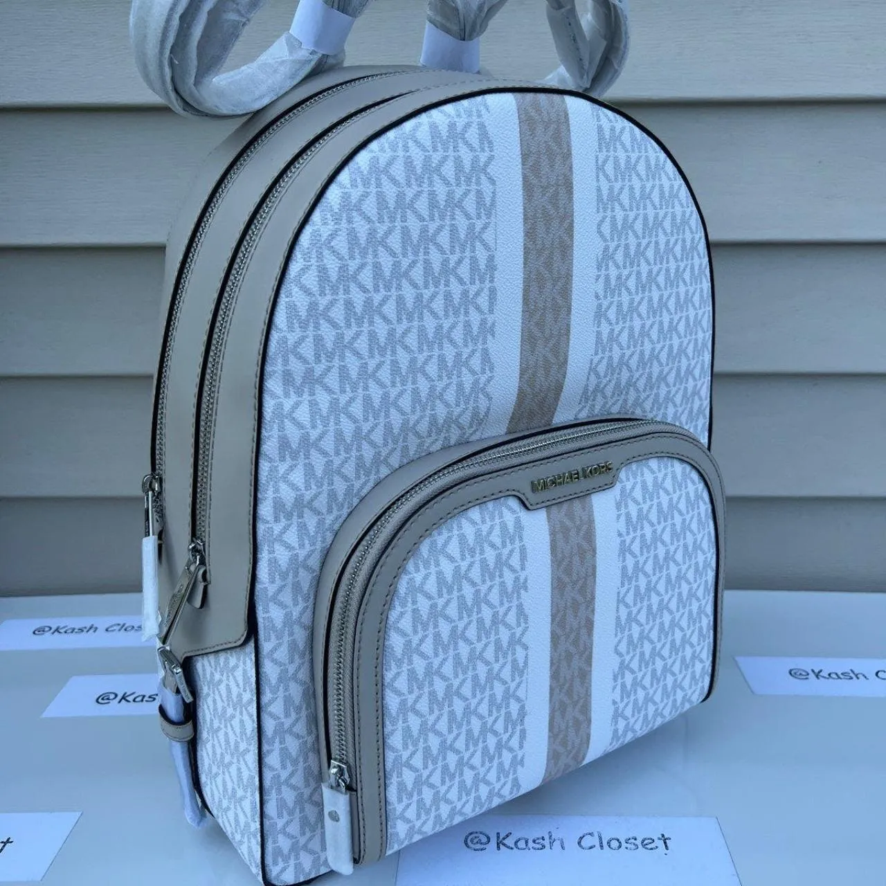 Michael Kors Lt Sand Multi Jaycee Backpack - Image 2