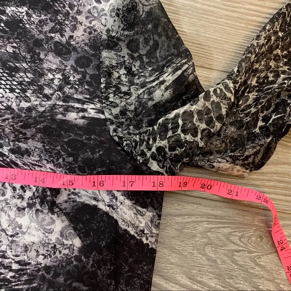 Elie Tahari Esmarella Animal-print Mini Dress In Black sz 6 - Image 8