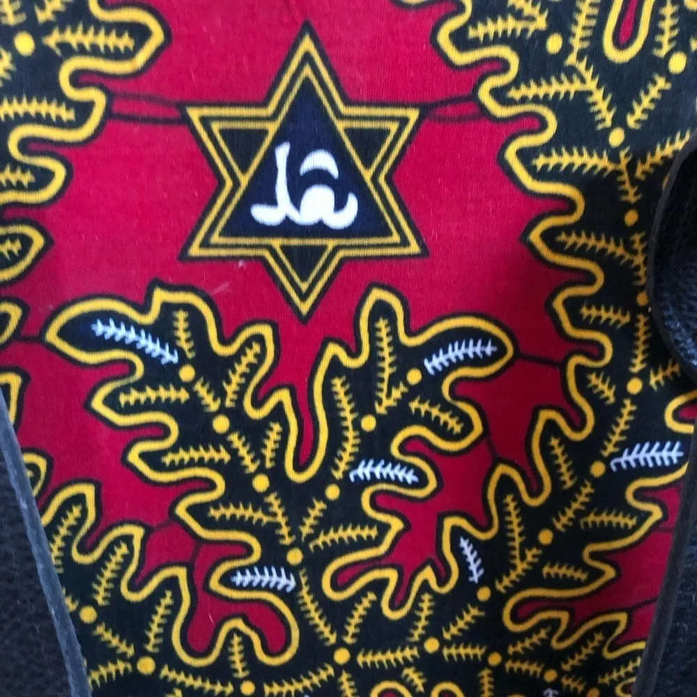 Vibrant Authentic West African Executive Handbag Large Double Leather Handcraft Multiple - Image 8