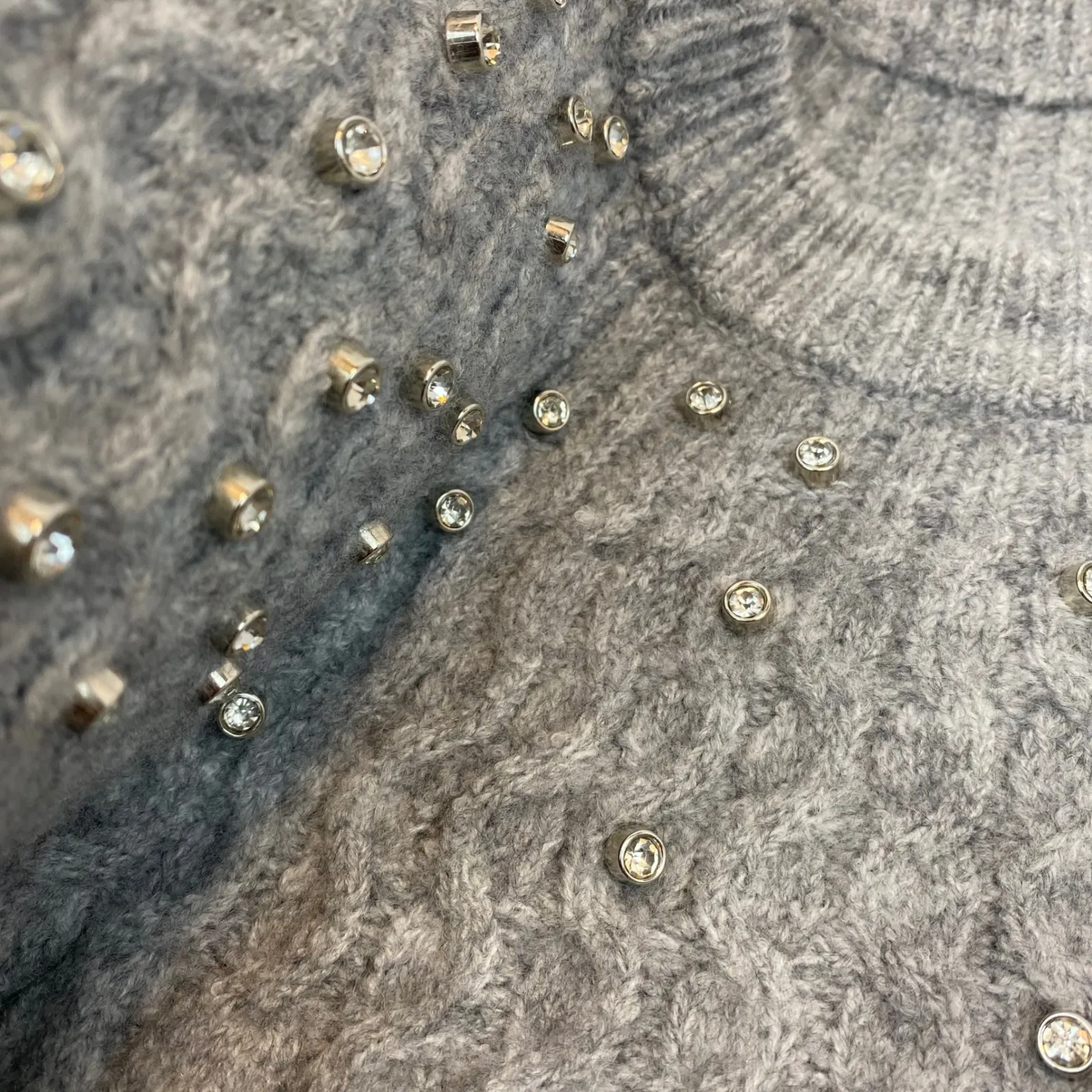 A New Day Embellished Rhinestone Sweater Gray Women's 3X NWT Holiday Sparkle - Image 4