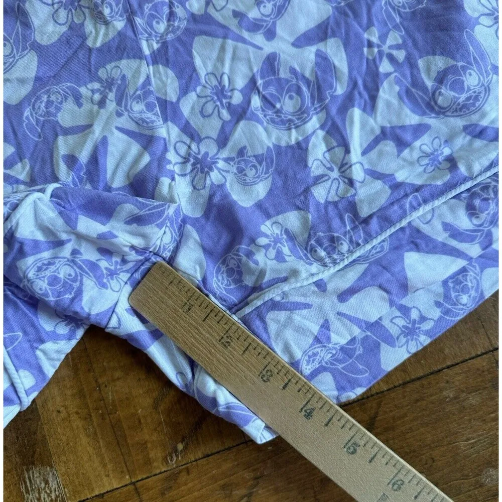 Disney Stitch Sleep Pajama Shorts, Lounge Plus Size 2X Purple Women's  New G8 - Image 9