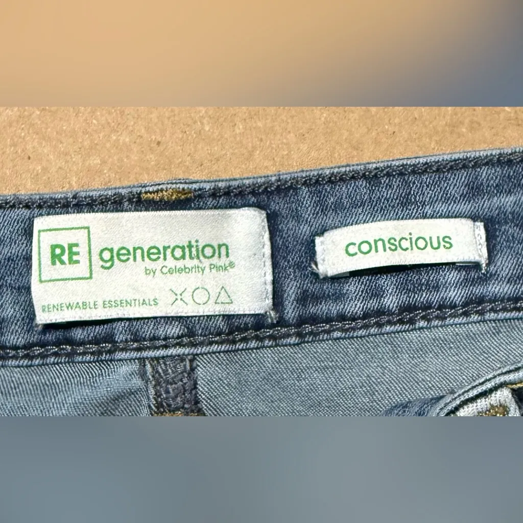 Women’s Juniors Size 15/32 Regeneration By Celebrity Pink Jean Shorts Bottoms - Image 4