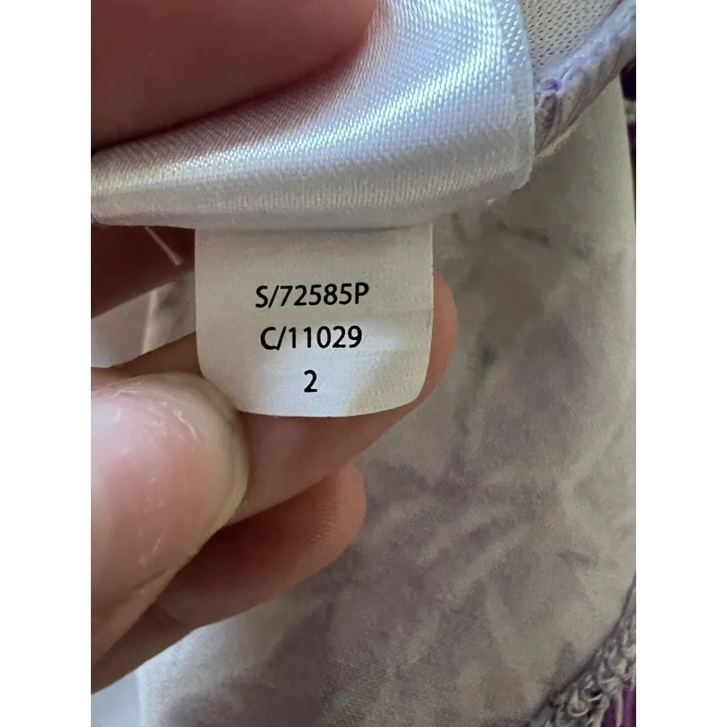 Sandra Darren Fit &‎ Flare Floral Dress Size 8p Knee Length Sleeveless Cottage - Image 11