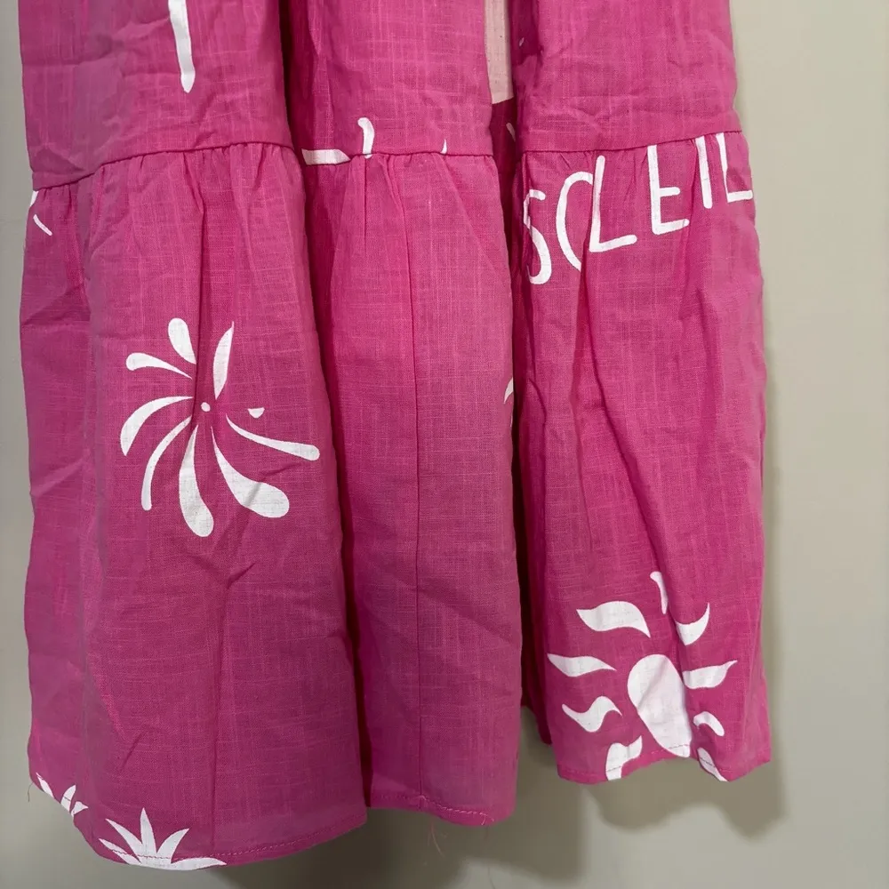 Petal & Pup SARELLE MIDI DRESS - HOT PINK Size L - Image 5