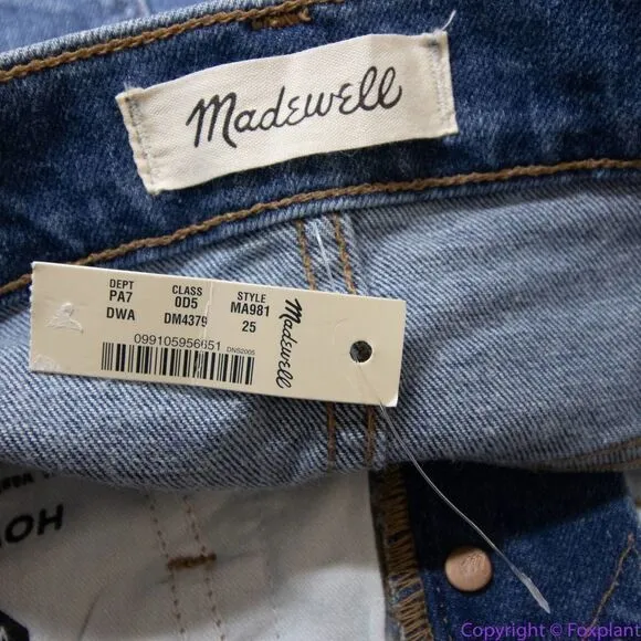 NEW Madewell 10" High-Rise Skinny Jeans in‎ Dewitt Wash: Button-Front TENCEL, 25 - Image 9