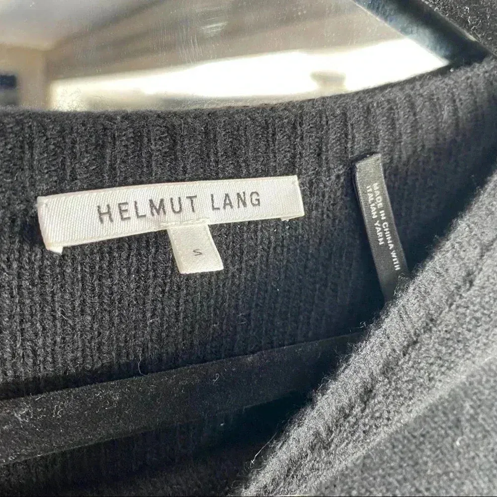 Helmut Lang Balloon Sleeve Pullo in Black - Image 2