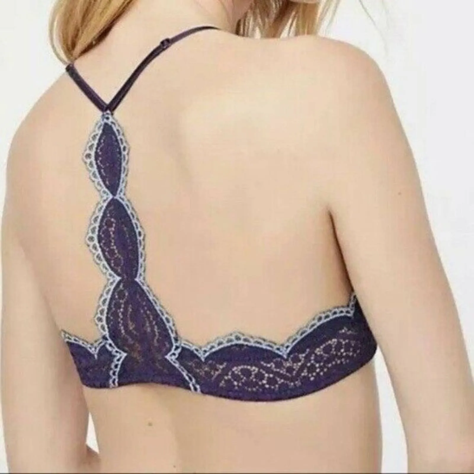 Free People blue Slow Dance‎ underwire bra 32A new - Image 2