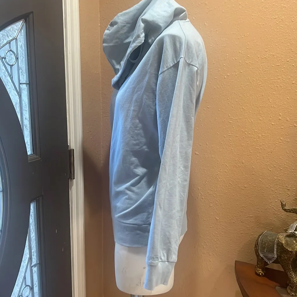 Joe’s Jeans light blue pullover hoodie - Image 4